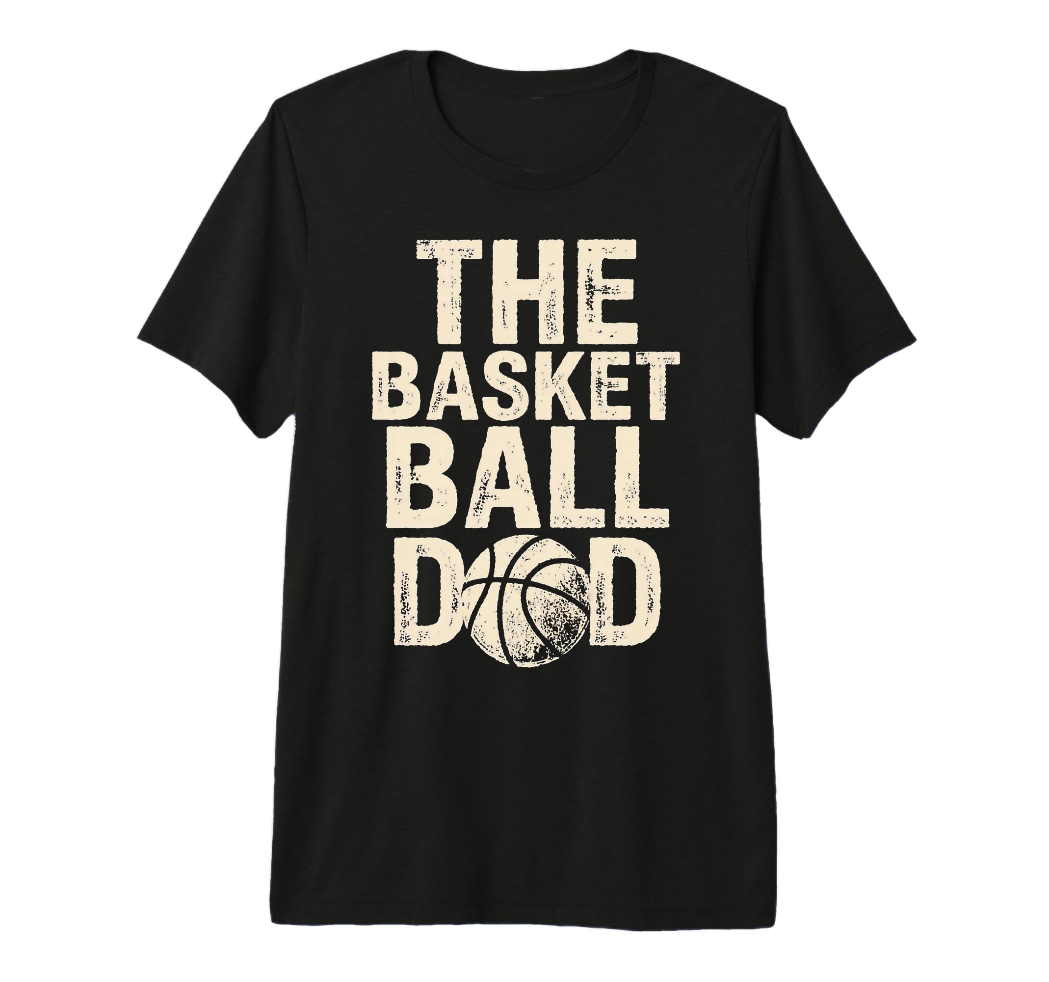 Mens Basketball Dad Tri Blend T-Shirt - Custom Art Print for Adults - T-Shirt, Sweatshirt, Hoodie