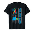 Proud Autism Grandpa American Flag Autism T-Shirt - Unique Graphic Unisex - T-Shirt, Sweatshirt, Hoodie