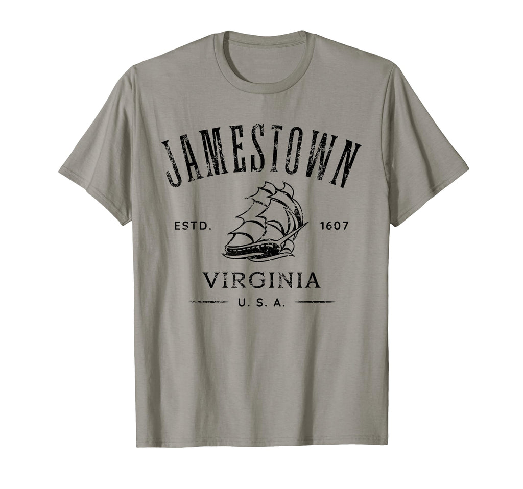 Jamestown Virginia Usa Estd 1607 T-Shirt - Minimalist Print for Adults - T-Shirt, Sweatshirt, Hoodie
