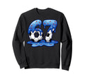Playful Soccer Fan Dripping Sweatshirt - Fun Novelty Design for Adults - T-Shirt, Sweatshirt, Hoodie