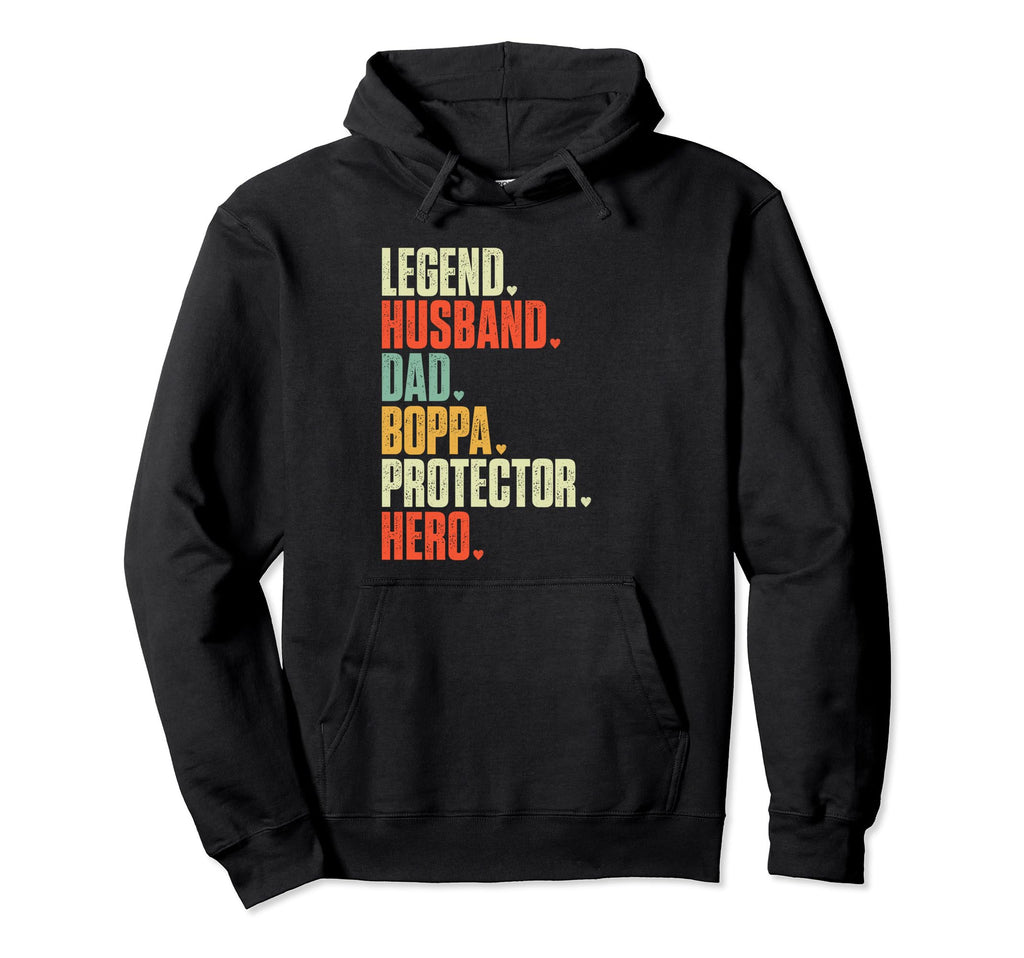 Fathers Day Legend Husband Dad Boppa Hoodie - Novelty Apparel Men Women - T-Shirt, Sweatshirt, Hoodie