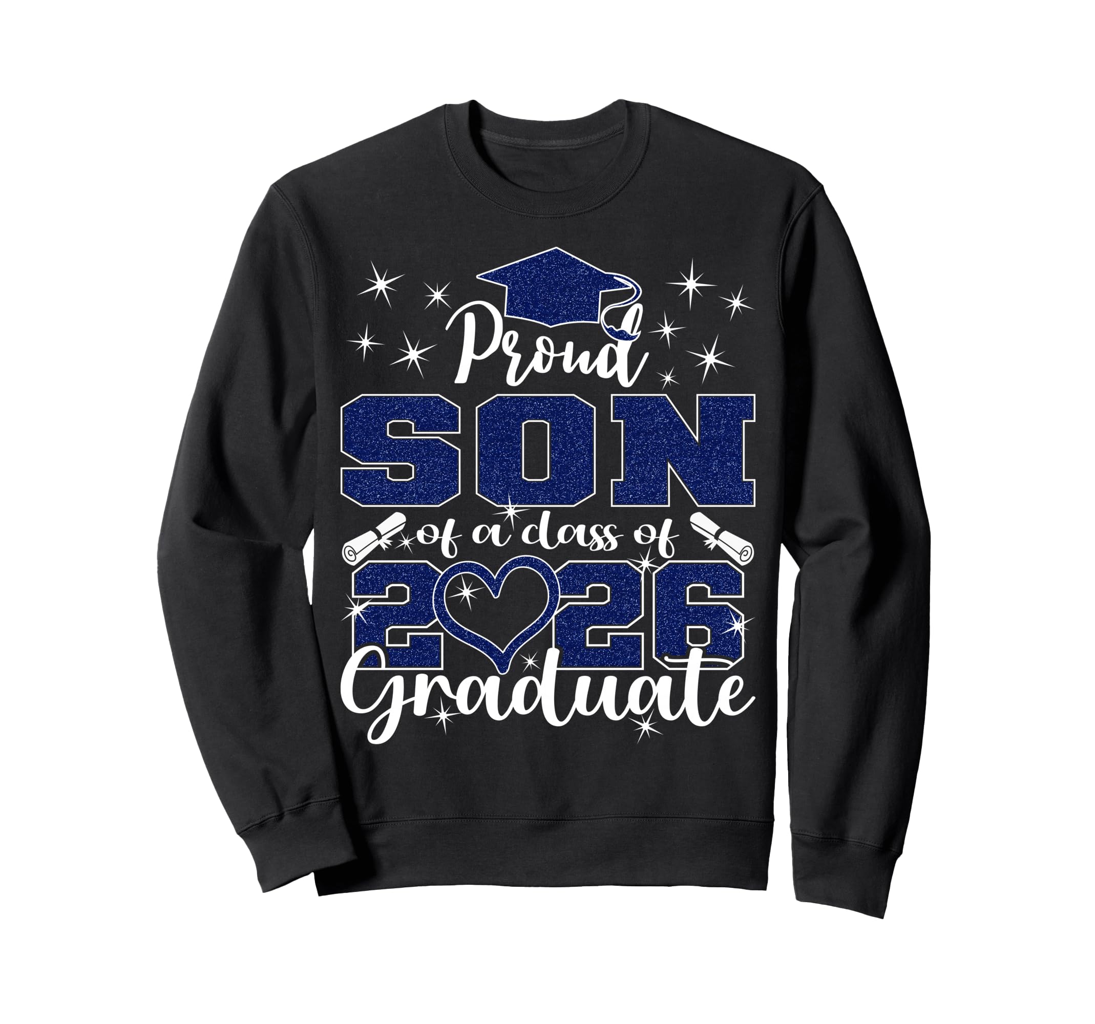Super Proud Son 2026 Graduate Senior Sweatshirt - Graphic Print Men Women - T-Shirt, Sweatshirt, Hoodie
