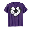 Soccer Ball Heart Valentines Day T-Shirt - Trendy Graphic Men Women - T-Shirt, Sweatshirt, Hoodie