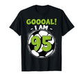 95 Year Old Birthday Soccer Themed T-Shirt - Aesthetic Graphic Unisex - T-Shirt, Sweatshirt, Hoodie
