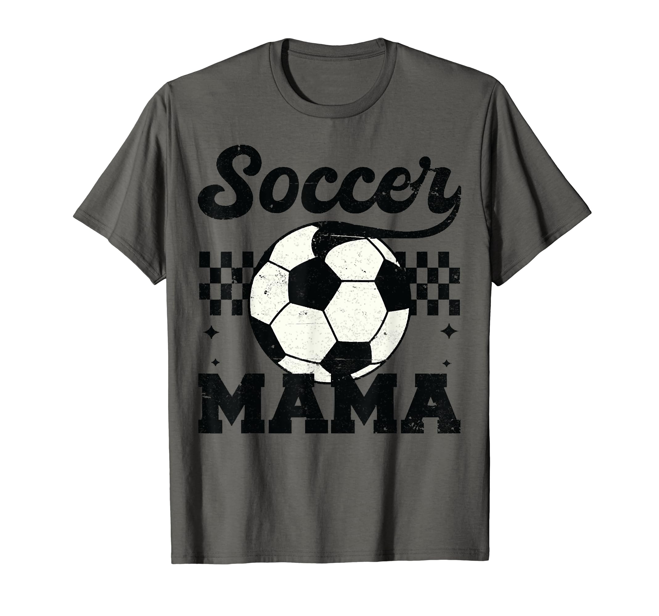 Checkered Soccer Mama Soccer Mom T-Shirt - Aesthetic Graphic Men Women - T-Shirt, Sweatshirt, Hoodie