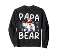 Funny Papa Bear Lights Santa Hat Sweatshirt - Graphic Print Unisex - T-Shirt, Sweatshirt, Hoodie