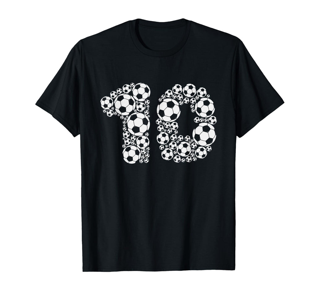 Soccer 10Th Birthday 10 Years T-Shirt - Aesthetic Graphic Unisex - T-Shirt, Sweatshirt, Hoodie