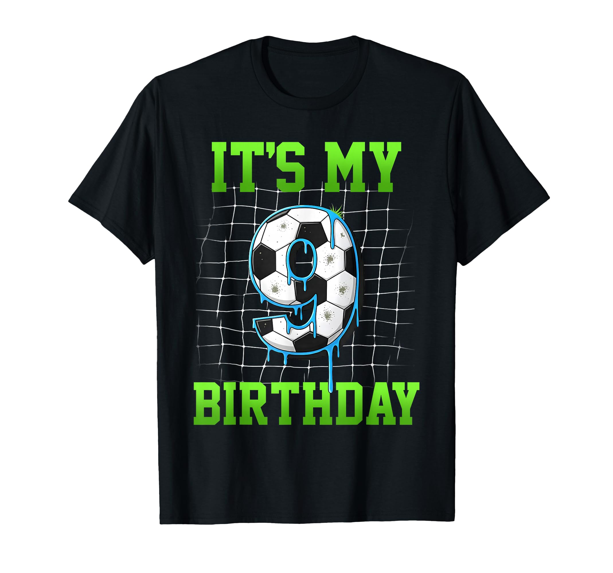Its My 9Th Birthday Funny Soccer T-Shirt - Aesthetic Graphic Unisex - T-Shirt, Sweatshirt, Hoodie