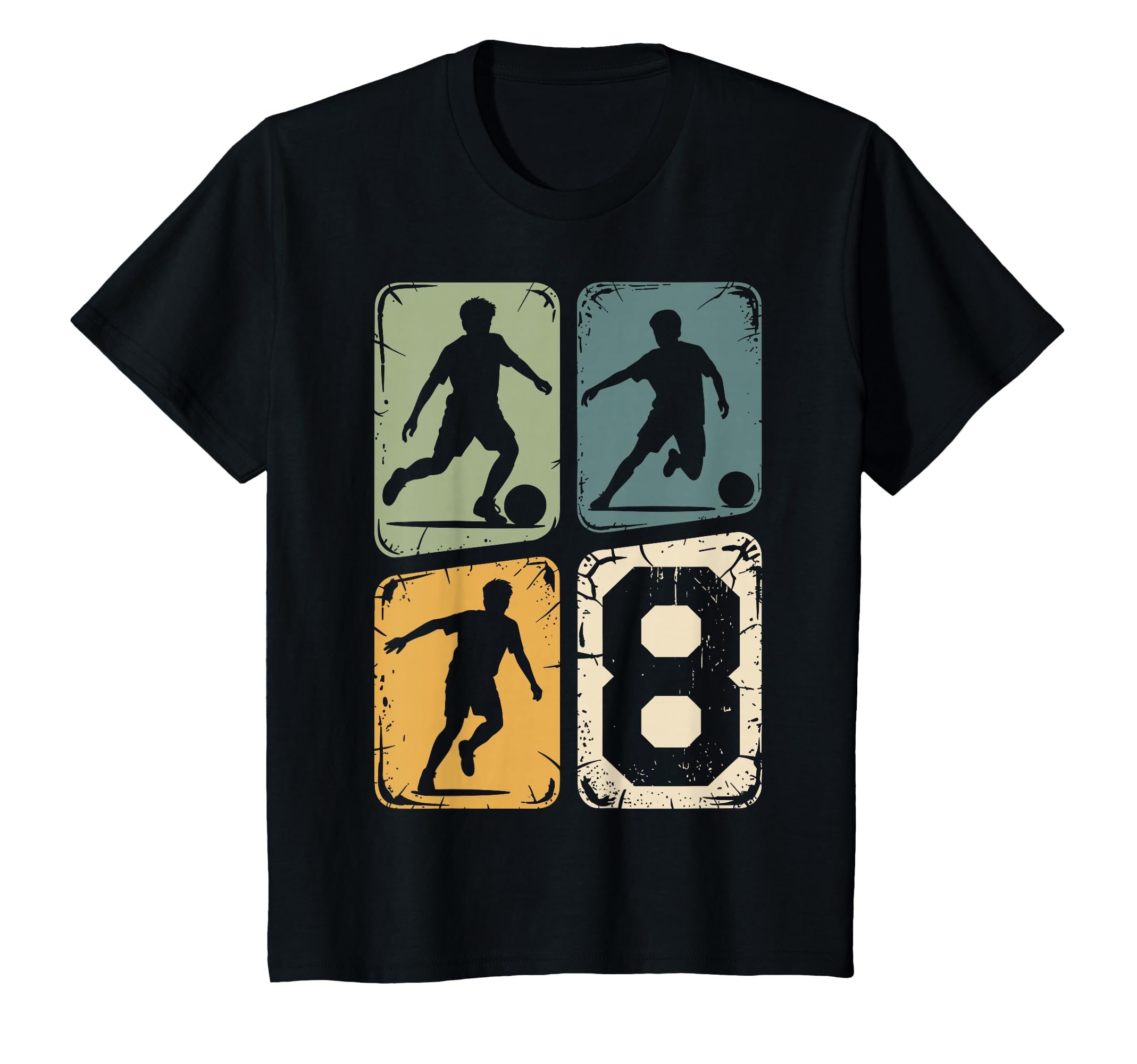 8Th Birthday 8 Soccer Player Soccer Ball T-Shirt - Minimalist Print Unisex - T-Shirt, Sweatshirt, Hoodie