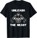 Unleash The Beast Gorilla Bodybuilding Motivational - Adult & Kids T-Shirts, Sweatshirts & Hoodies apparel design preview 1