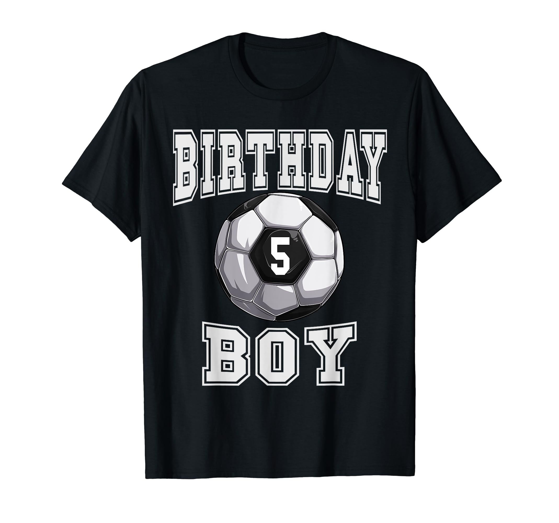 Soccer Birthday 5 Year Old 5Th T-Shirt - Minimalist Print for Adults - T-Shirt, Sweatshirt, Hoodie