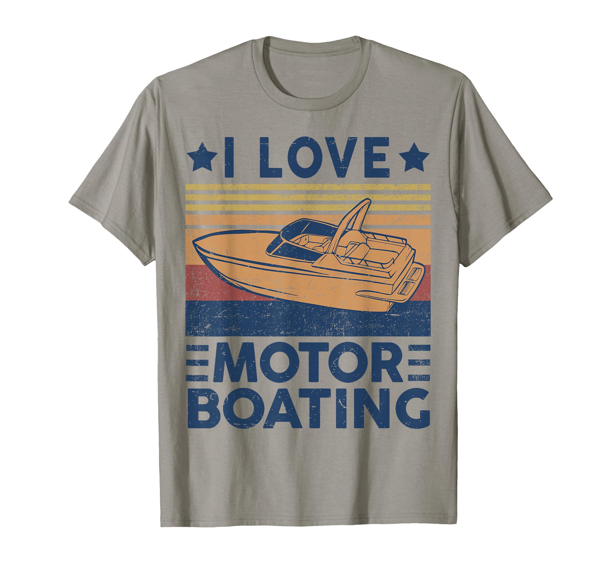 I Love Motor Boating Motorboating Funny T-Shirt - Graphic Print Men Women - T-Shirt, Sweatshirt, Hoodie