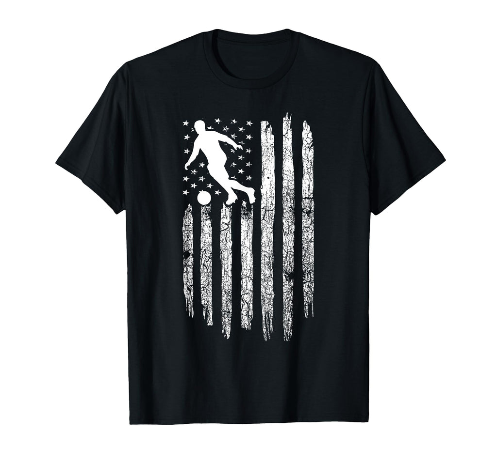 American Flag Soccer Soccer T-Shirt - Graphic Print Unisex - T-Shirt, Sweatshirt, Hoodie