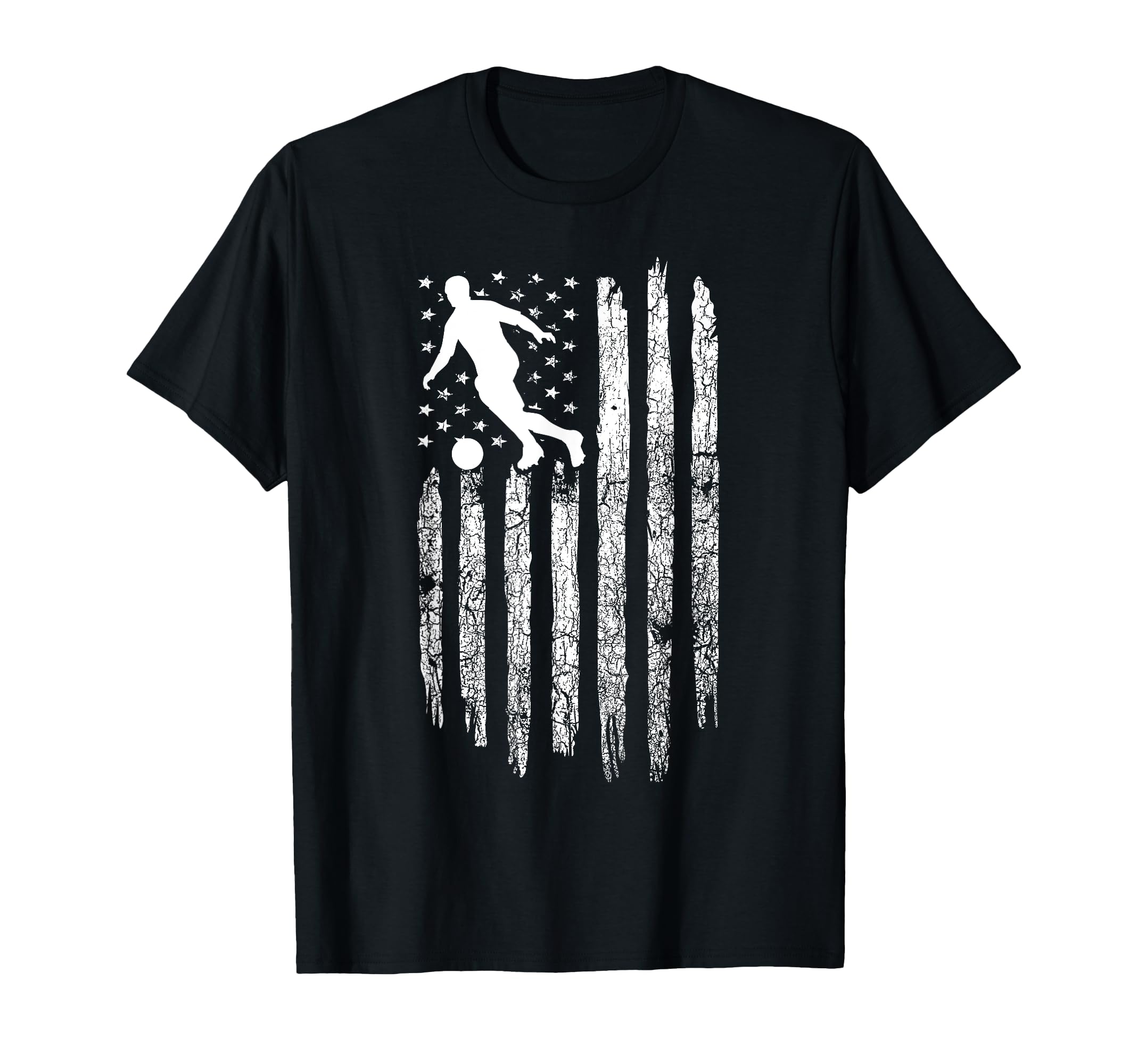 American Flag Soccer Soccer T-Shirt - Graphic Print Unisex - T-Shirt, Sweatshirt, Hoodie