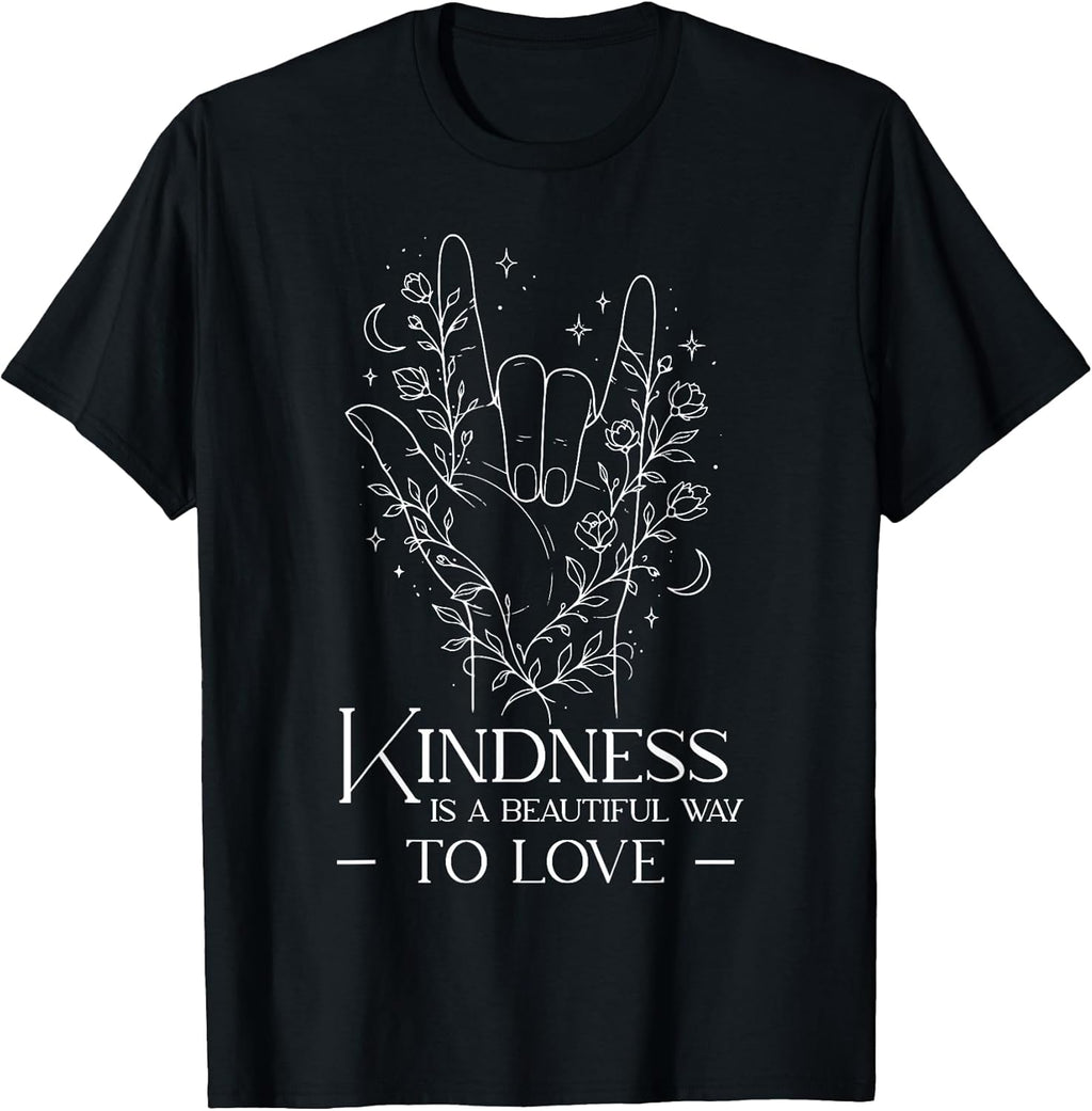 ASL I Love You Symbol Kindness Quote Sign Language - Adult & Kids T-Shirts, Sweatshirts & Hoodies apparel design preview 1