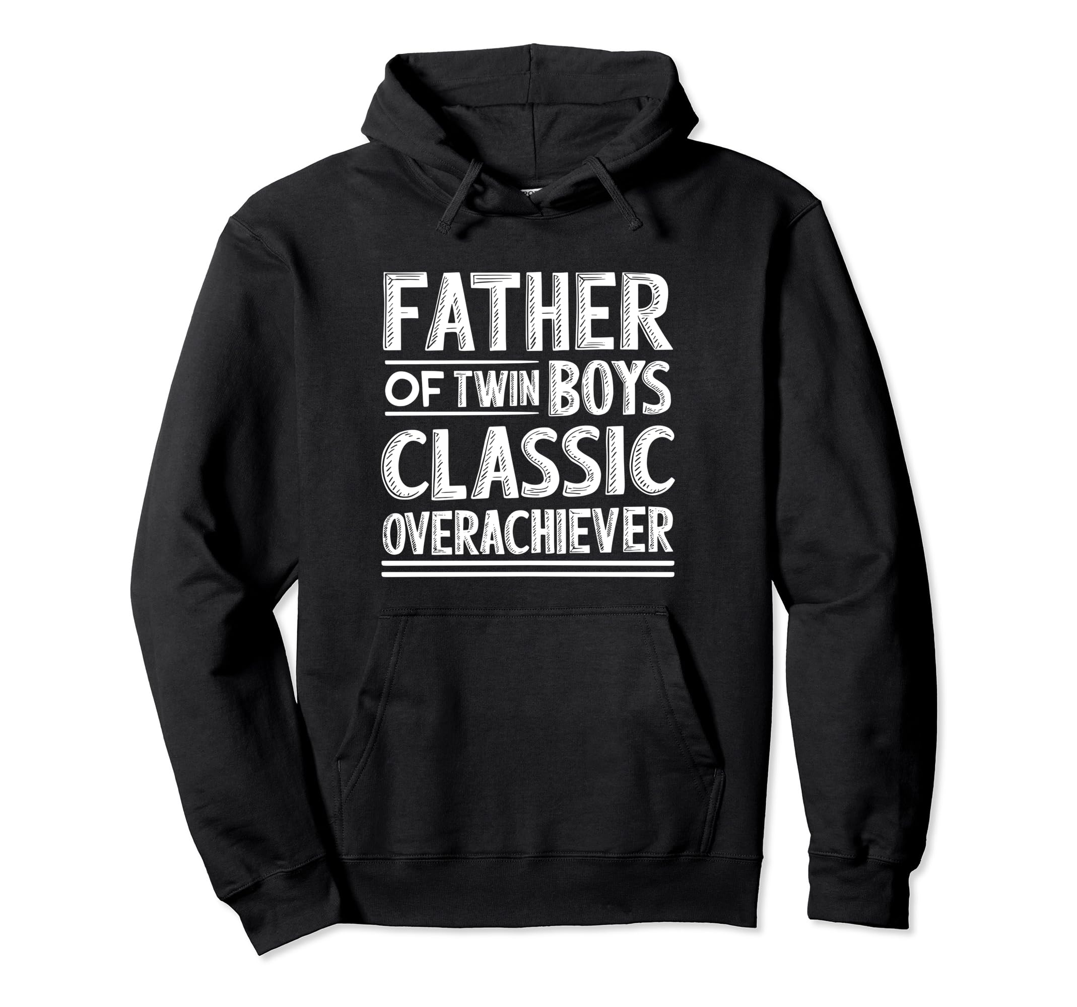 Twin Dad Novelty Funny Daddy Fathers Day Hoodie - Trendy Graphic Unisex - T-Shirt, Sweatshirt, Hoodie