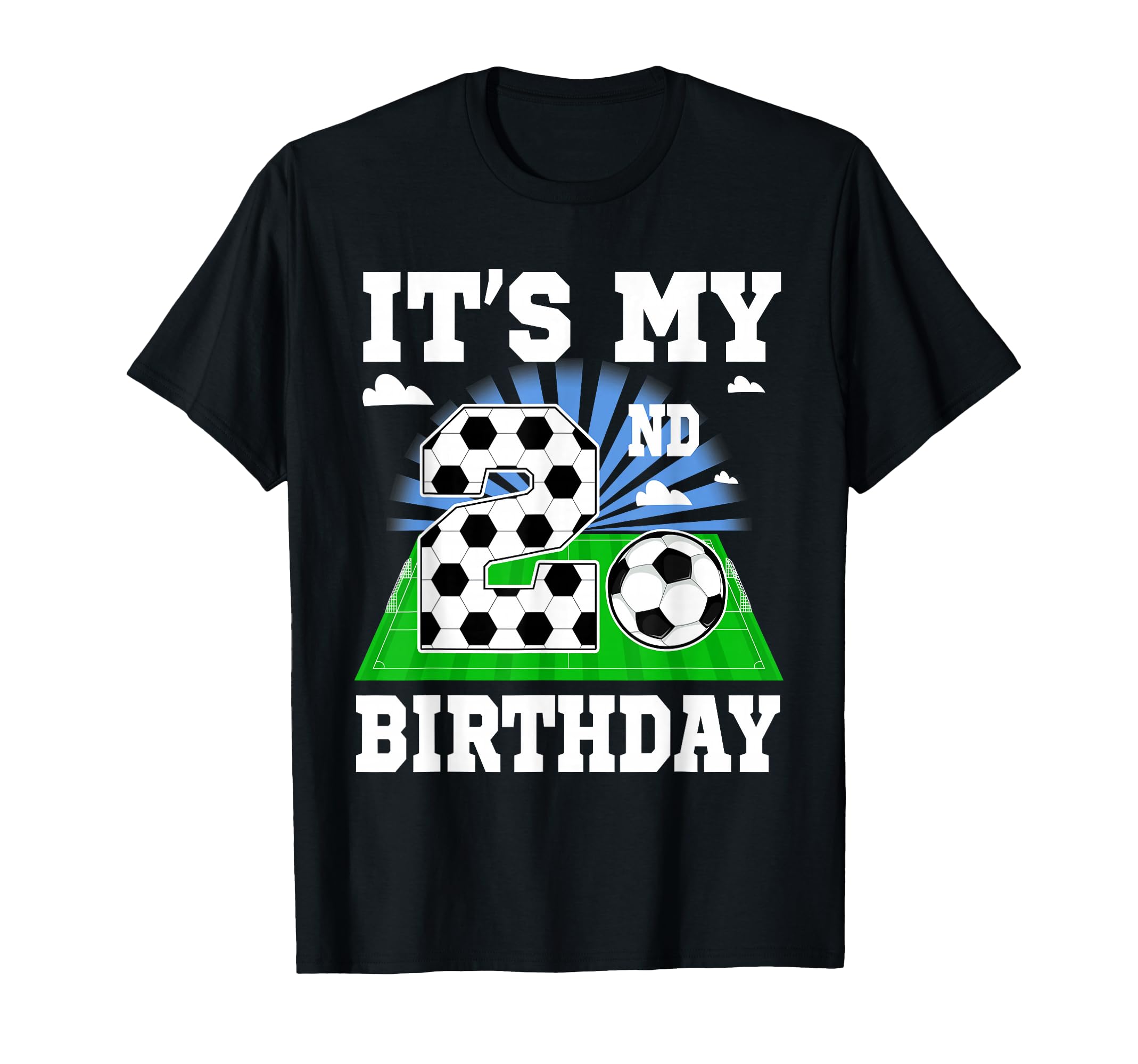 2 Year Old Its My 2Nd Birthday Soccer T-Shirt - Unique Graphic Men Women - T-Shirt, Sweatshirt, Hoodie