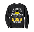 Proud Grandma 2026 Senior Sweatshirt - Aesthetic Graphic Men Women - T-Shirt, Sweatshirt, Hoodie