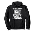 Bearded Bonus Dad Stepdad Funny Step Dad Hoodie - Trendy Graphic Men Women - T-Shirt, Sweatshirt, Hoodie