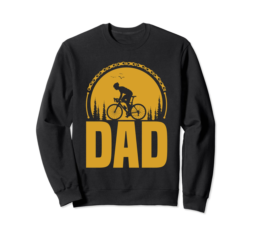 Dad Papa Bicycle Cycling Cyclist Daddy Sweatshirt - Unique Graphic Unisex - T-Shirt, Sweatshirt, Hoodie