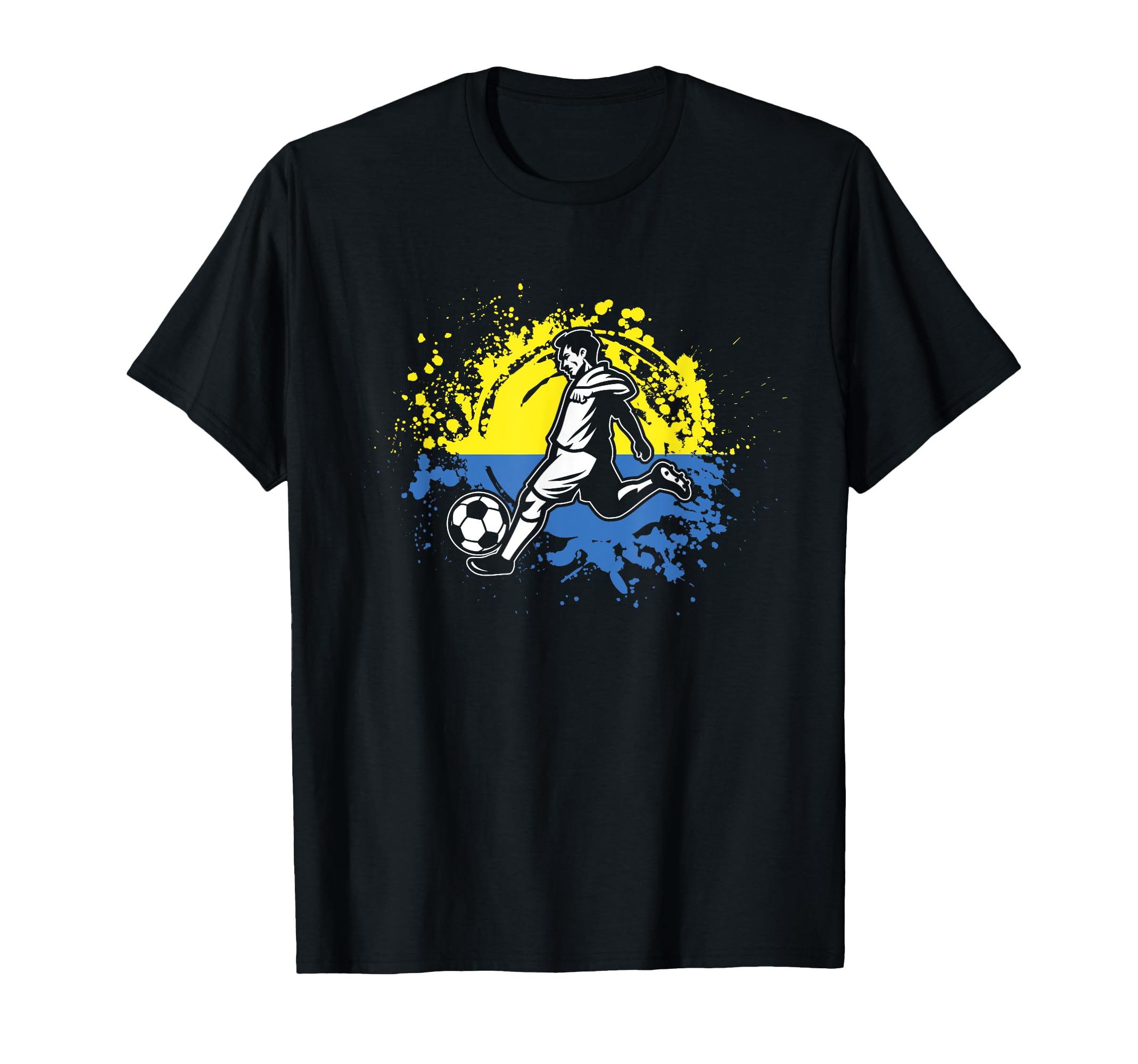 Ukraine Football Ukrainian Soccer T-Shirt - Custom Art Print Unisex - T-Shirt, Sweatshirt, Hoodie