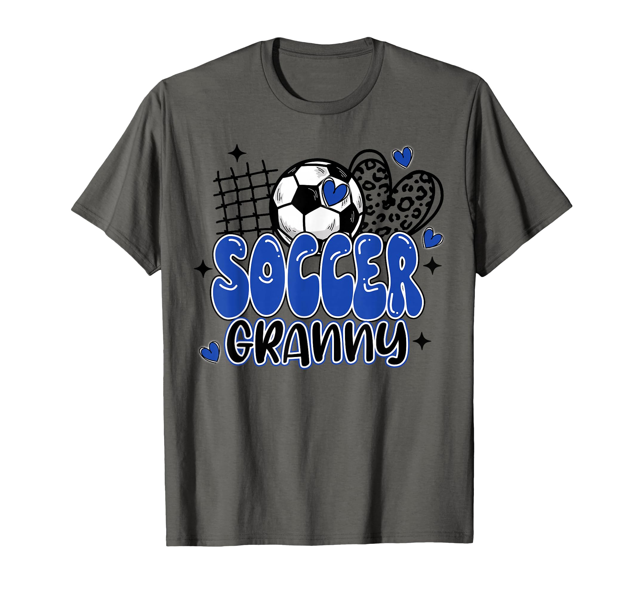 Soccer Granny Leopard Funny Soccer T-Shirt - Casual Everyday Wear Unisex - T-Shirt, Sweatshirt, Hoodie