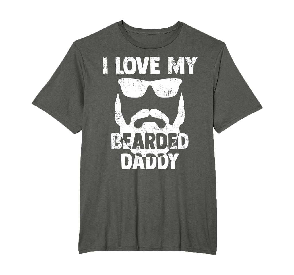 I Love My Bearded Daddy Shirts Dad From T-Shirt - Custom Art Print Unisex - T-Shirt, Sweatshirt, Hoodie