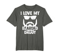 I Love My Bearded Daddy Shirts Dad From T-Shirt - Custom Art Print Unisex - T-Shirt, Sweatshirt, Hoodie