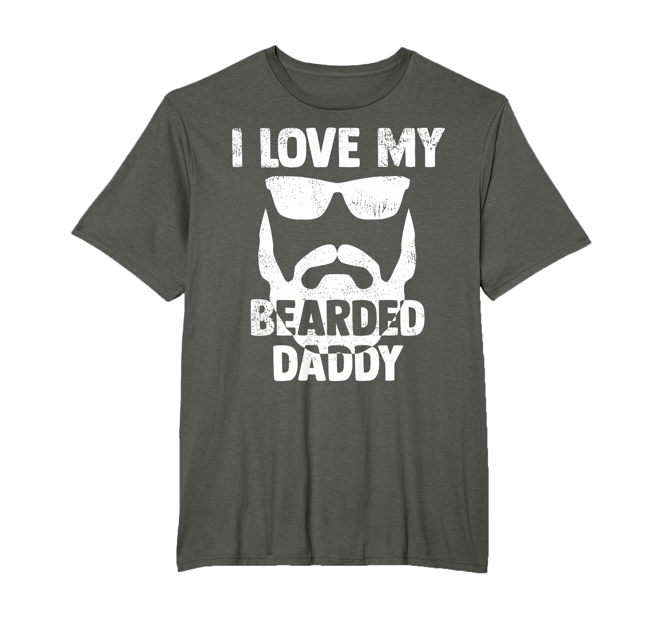 I Love My Bearded Daddy Shirts Dad From T-Shirt - Custom Art Print Unisex - T-Shirt, Sweatshirt, Hoodie