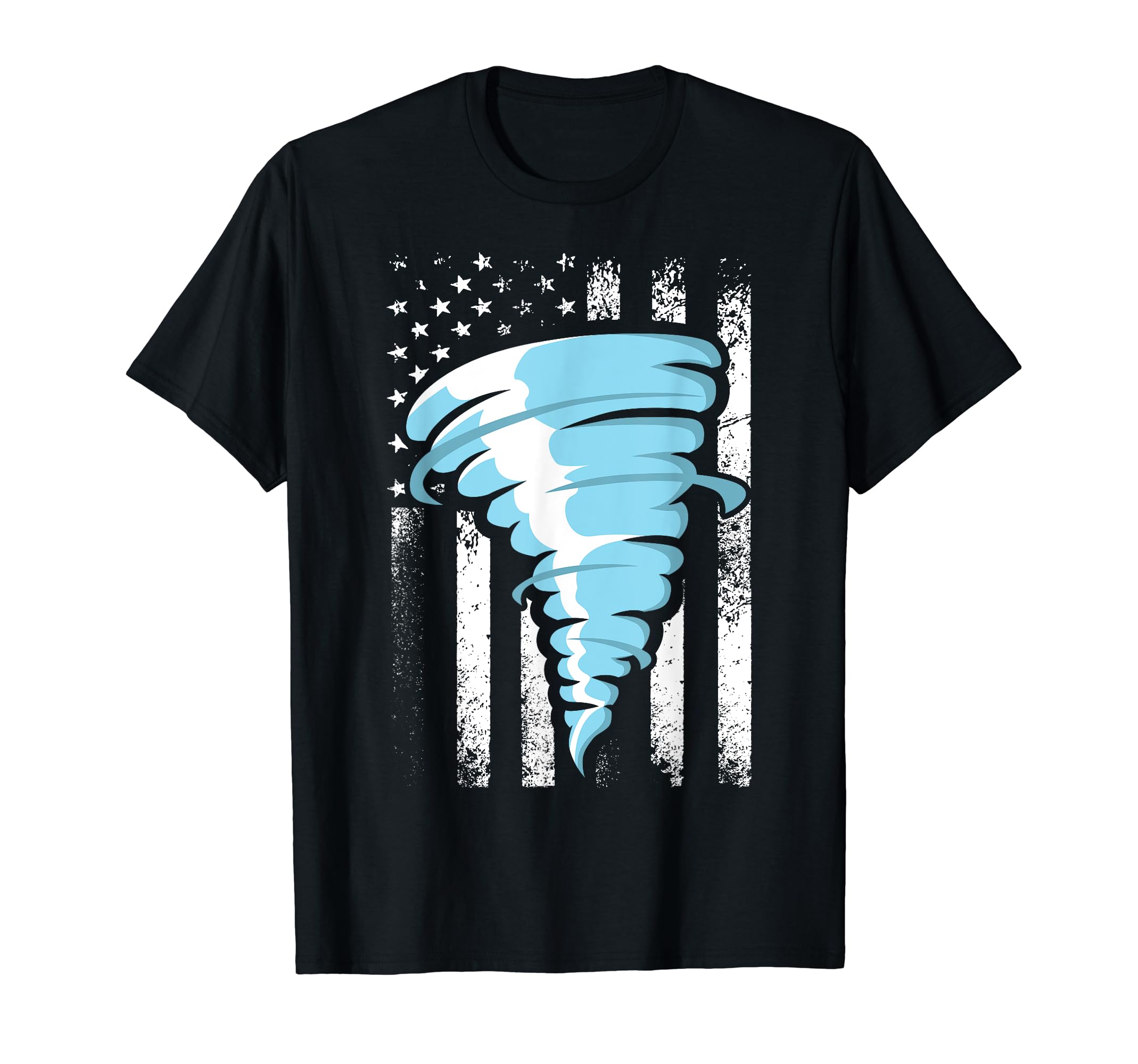 Tornado Us Flag Hurricane Storm T-Shirt - Novelty Apparel Men Women - T-Shirt, Sweatshirt, Hoodie
