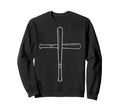 Baseball Bat Cross Christian Player Sweatshirt - Custom Art Print Unisex - T-Shirt, Sweatshirt, Hoodie