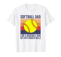 Softball Dad Like Baseball Dad But T-Shirt - Streetwear Style for Adults - T-Shirt, Sweatshirt, Hoodie