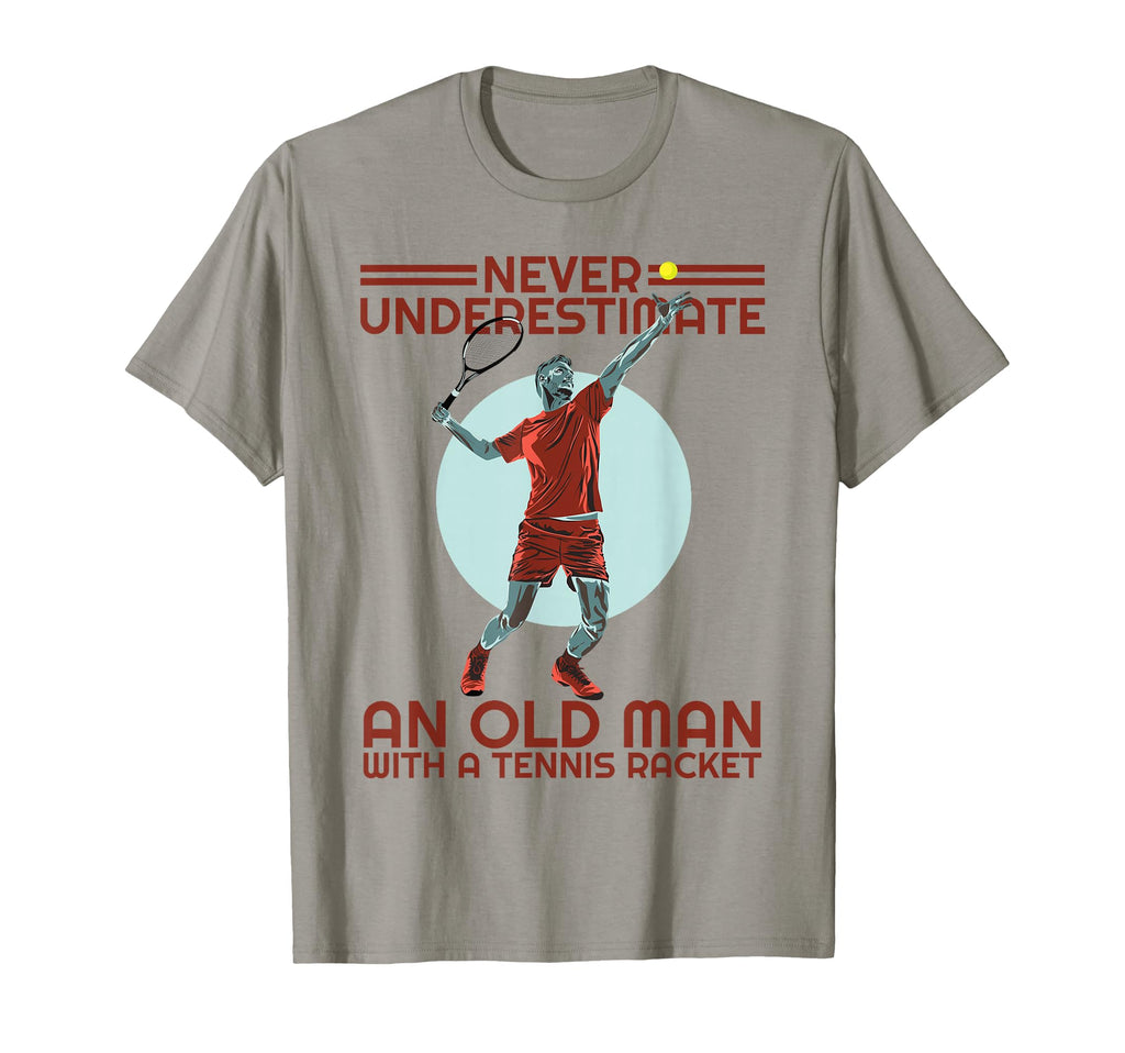 Tennis Grandpa Tennis Dad Old Who T-Shirt - Custom Art Print Men Women - T-Shirt, Sweatshirt, Hoodie