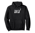 Dad Squared Funny Father Parent Twins Hoodie - Aesthetic Graphic Unisex - T-Shirt, Sweatshirt, Hoodie
