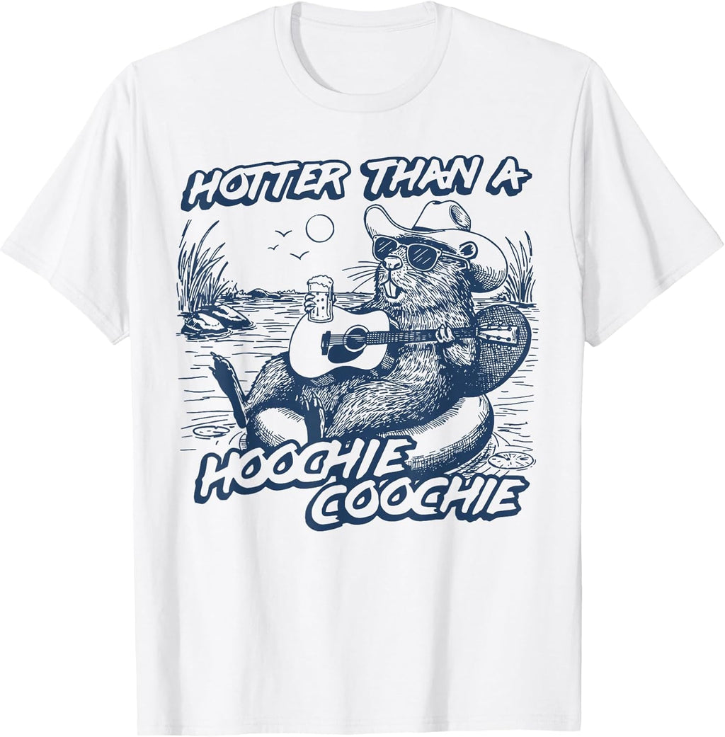 Hotter Than A Hoochie Beaver Coochie Viral Summer - Adult & Kids T-Shirts, Sweatshirts & Hoodies apparel design preview 1