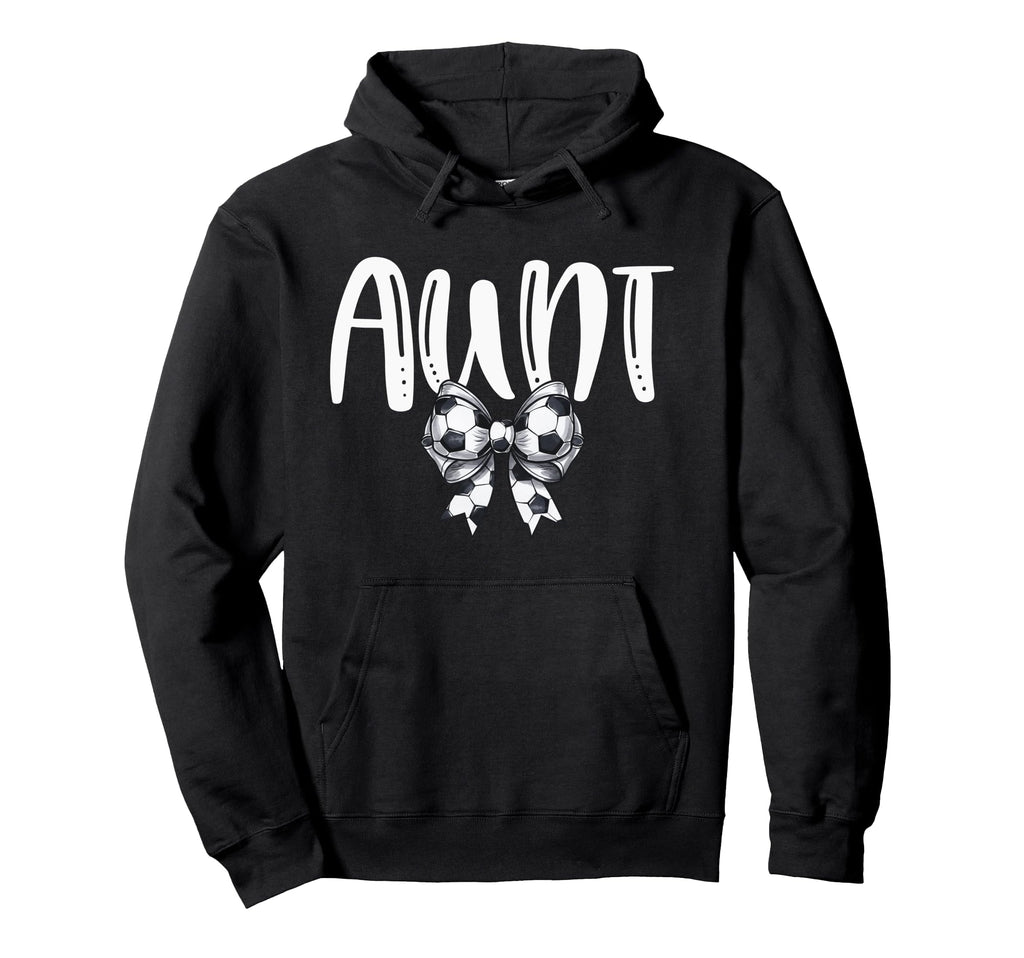 Coquette Soccer Aunt Spirit Hoodie - Unique Graphic Men Women - T-Shirt, Sweatshirt, Hoodie