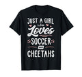 Just Who Loves Soccer And Cheetahs T-Shirt - Streetwear Style for Adults - T-Shirt, Sweatshirt, Hoodie