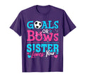 Gender Reveal Goals Or Bows Sister T-Shirt - Custom Art Print Men Women - T-Shirt, Sweatshirt, Hoodie
