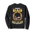 Proud Dad Magna Cum Laude Graduate Sweatshirt - Trendy Graphic Unisex - T-Shirt, Sweatshirt, Hoodie
