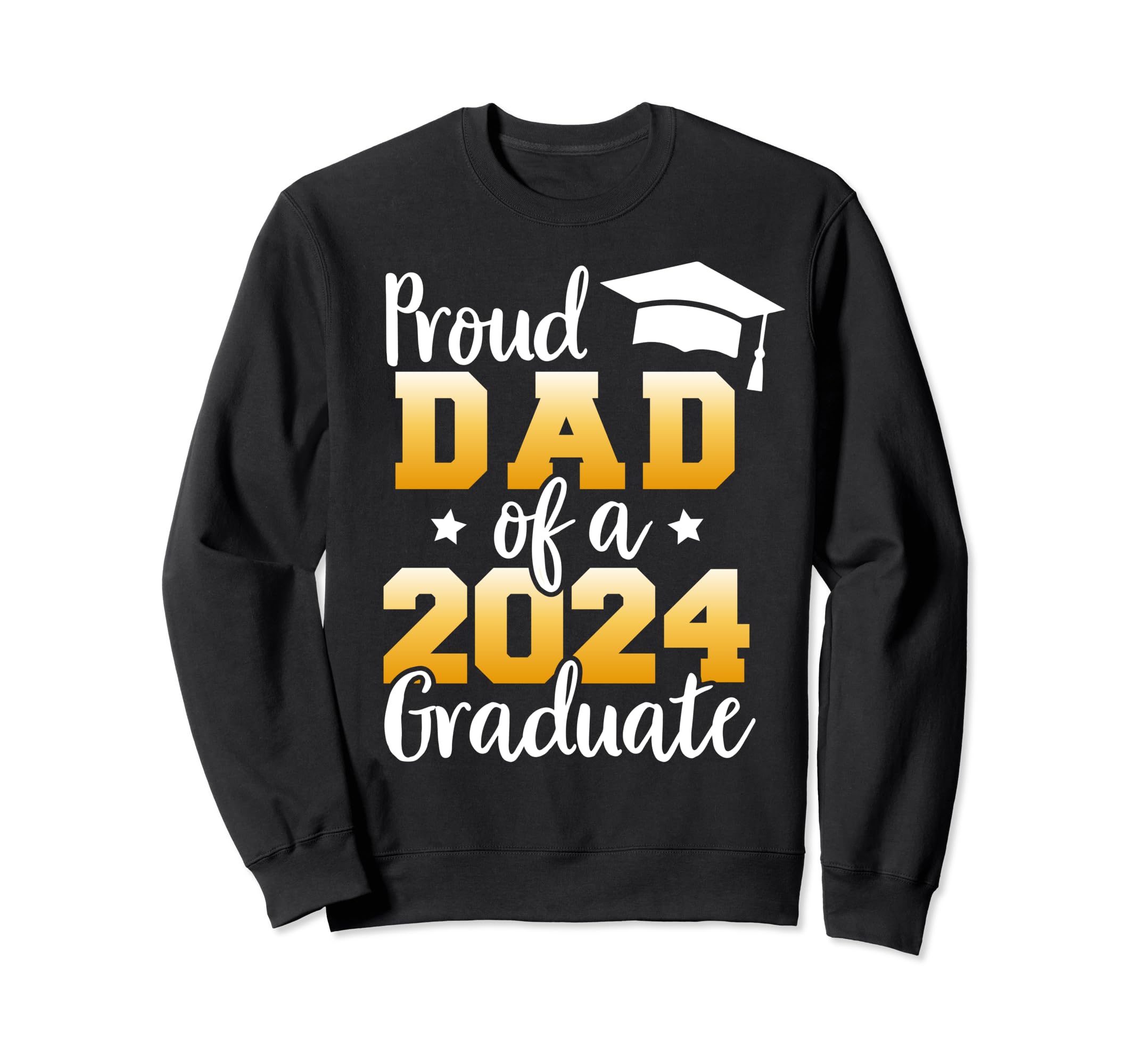 Proud Dad Class 2024 Graduate Senior Sweatshirt - Minimalist Print Unisex - T-Shirt, Sweatshirt, Hoodie