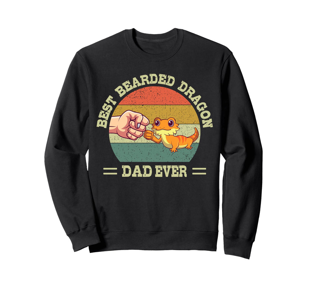 Best Bearded Dragon Dad Ever Gecko Sweatshirt - Aesthetic Graphic Unisex - T-Shirt, Sweatshirt, Hoodie