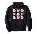 Soccer Coquette Bow Soccer Mom Sister Girly Hoodie - Unique Graphic Unisex - T-Shirt, Sweatshirt, Hoodie