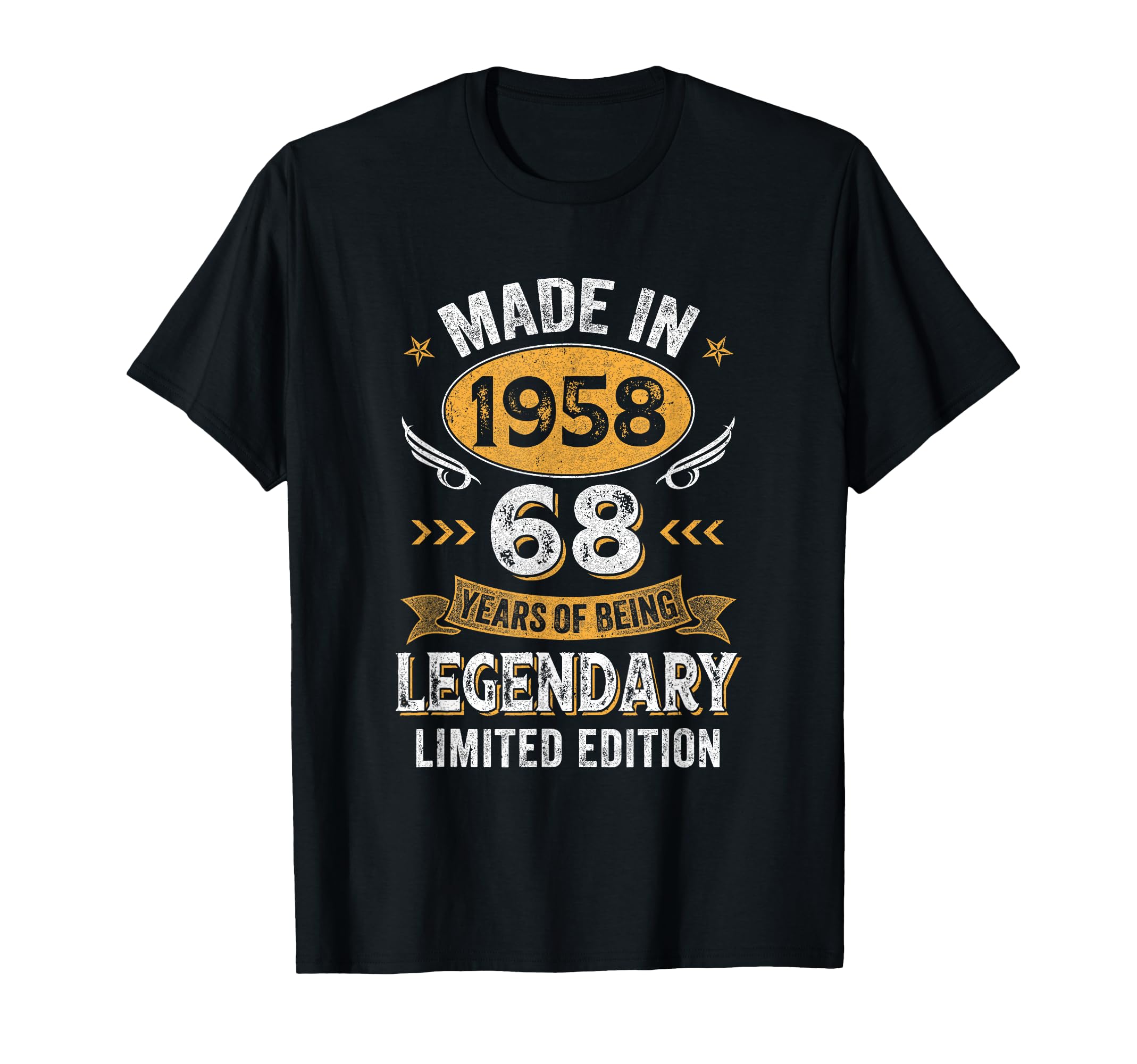 1958 68 Years Old Birthday 68Th T-Shirt - Casual Everyday Wear for Adults - T-Shirt, Sweatshirt, Hoodie