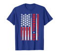 Mens American Flag Baseball Dad 4Th T-Shirt - Fun Novelty Design Men Women - T-Shirt, Sweatshirt, Hoodie