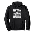 Tow Truck Driver Dad Trucker Superhero Hoodie - Aesthetic Graphic Men Women - T-Shirt, Sweatshirt, Hoodie