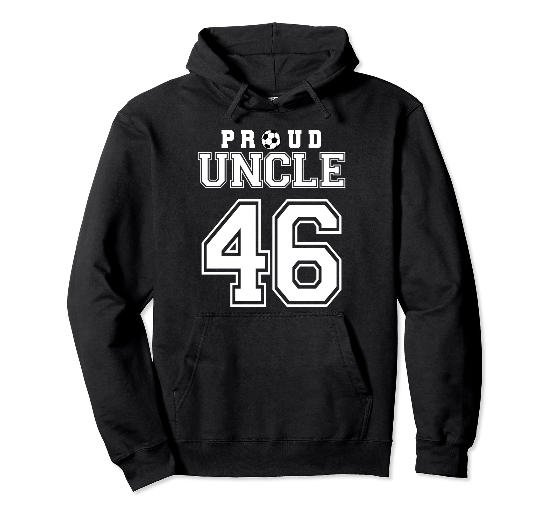 Number 46 Custom Proud Soccer Futbol Hoodie - Minimalist Print for Adults - T-Shirt, Sweatshirt, Hoodie