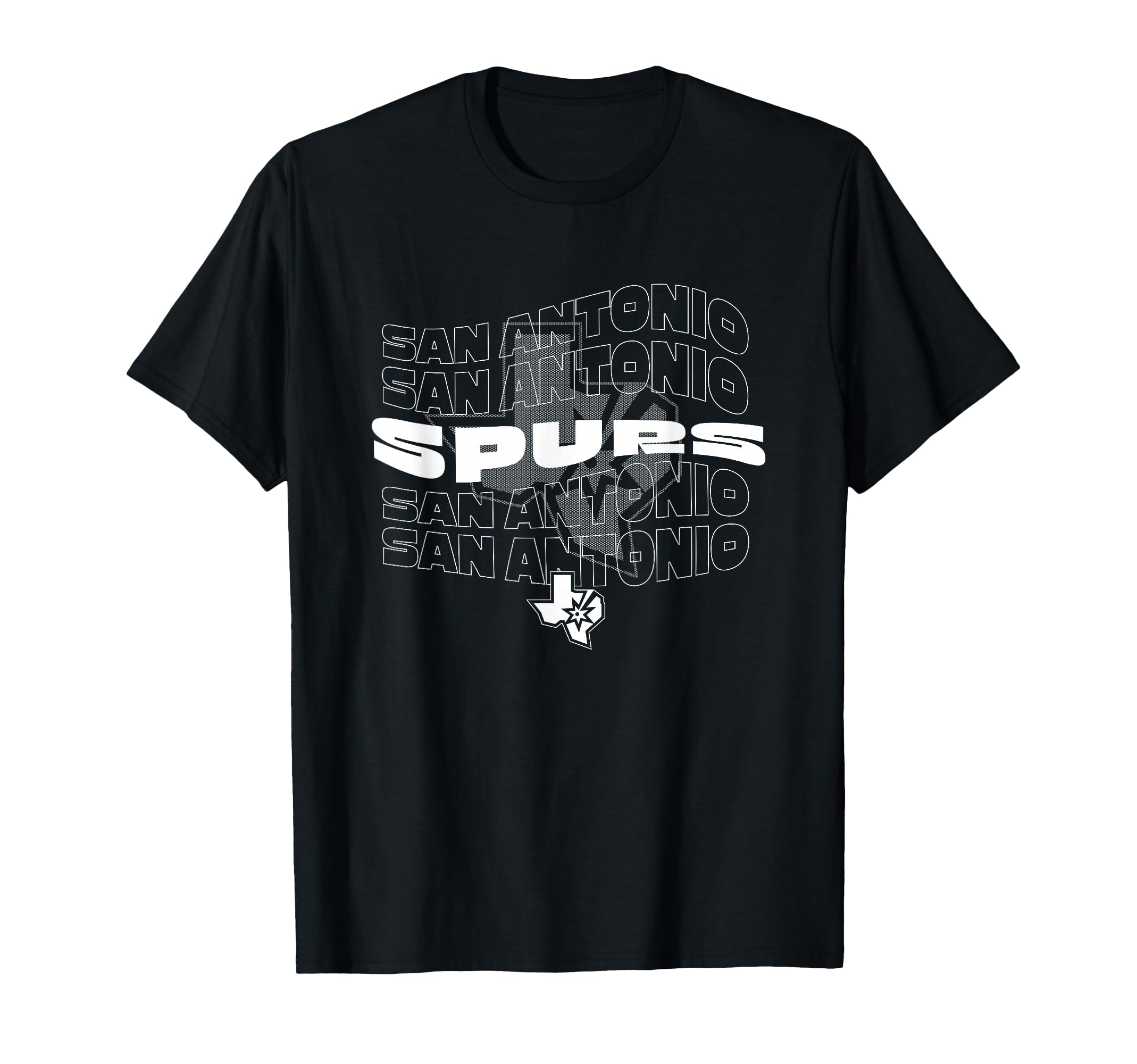 Nba San Antonio Spurs Wave Outline Team T-Shirt - Unique Graphic Unisex - T-Shirt, Sweatshirt, Hoodie