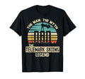 Myth Legend Dad Telemark Skiing T-Shirt - Fun Novelty Design for Adults - T-Shirt, Sweatshirt, Hoodie
