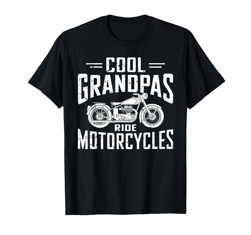 Grandpas Ride Motorcycles Funny T-Shirt - Minimalist Print Men Women - T-Shirt, Sweatshirt, Hoodie