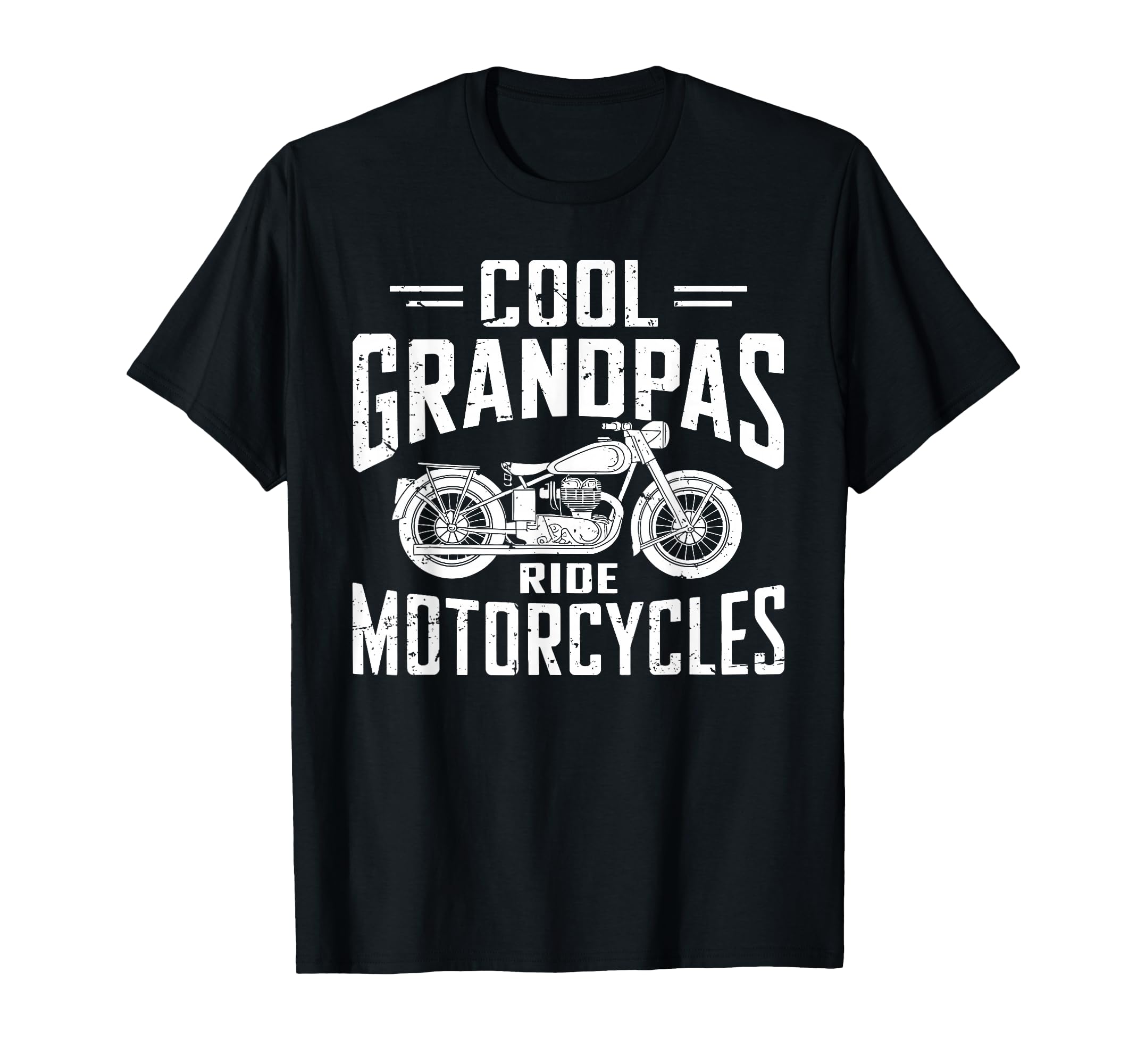 Grandpas Ride Motorcycles Funny T-Shirt - Minimalist Print Men Women - T-Shirt, Sweatshirt, Hoodie